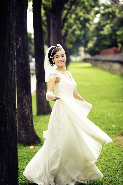 Thiếu nữ Hà Nội rạng rỡ làm cô dâu - 9