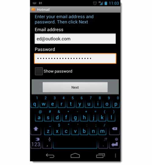2 cách duyệt email Outlook trên thiết bị Android - 2