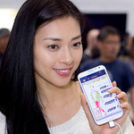 "Đả nữ" Ngô Thanh Vân điệu đà bên Galaxy Note 2