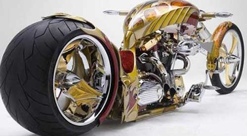 Xe máy khủng dát vàng - 2