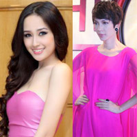 Xu hướng thời trang - Sao Việt lãng mạn với màu cánh sen