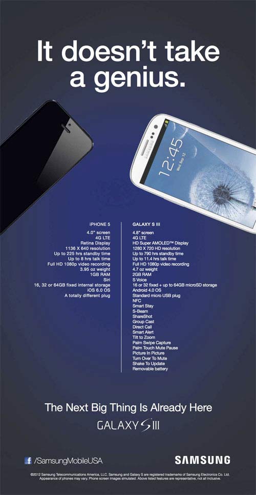 Samsung tung quảng cáo ‘đá đểu’ iPhone 5 - 1
