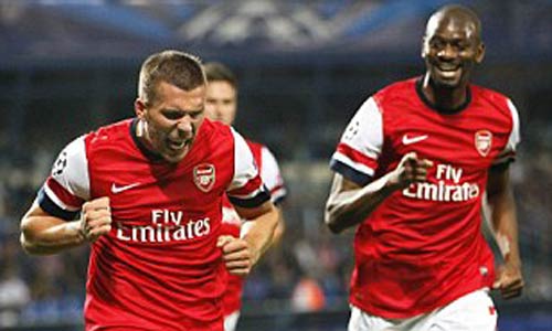 Montpellier - Arsenal: Podolski lại nổ súng - 1