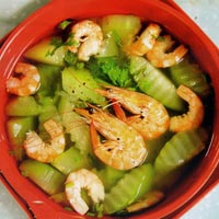 Ẩm thực - Mát lòng với canh bí xanh nấu tôm