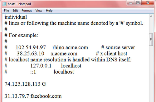 Các thủ thuật hữu ích với file Hosts - 4