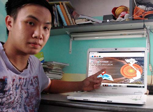 Cậu học trò sáng tạo web “dẫn đường” du khách - 1