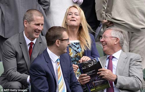 Sir Alex & Vidic tới cổ vũ Murray - 5