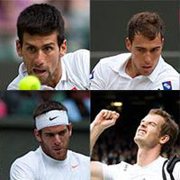 Thể thao - Djokovic &amp; Murray đại chiến “người khổng lồ” (BK đơn nam Wimbledon)