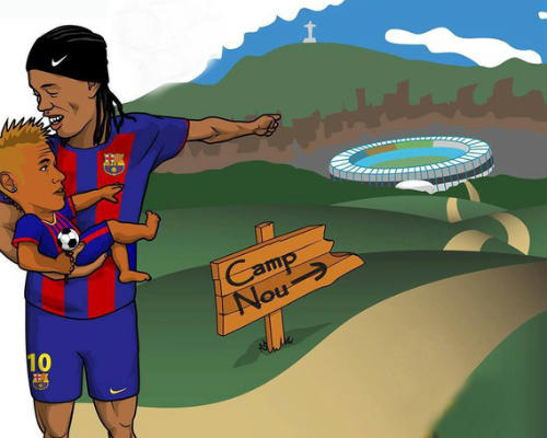 Hài bóng đá: Ronaldinho ly dị vợ - 1