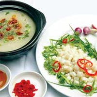 Ẩm thực - Cháo mực nước cốt dừa