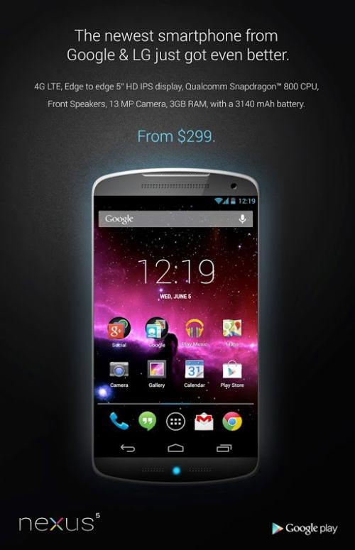 Nexus 5 ra mắt trong tháng 7 - 1