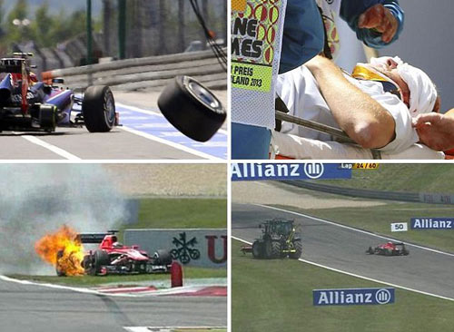 F1 rúng động sau vụ tai nạn ở German GP - 1