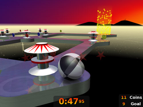Neverball: Điều khiển quả cầu trên đường băng - 3