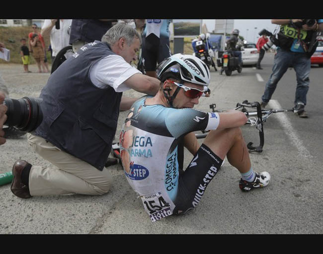 Hình ảnh te tua của Tony Martin chắc chắn sẽ là một trong những khoảnh khắc đặc biệt của Tour de France 2013.