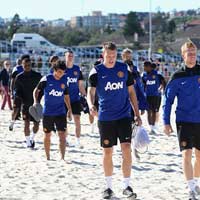 Bóng đá - MU hăng say tập luyện trên bờ biển