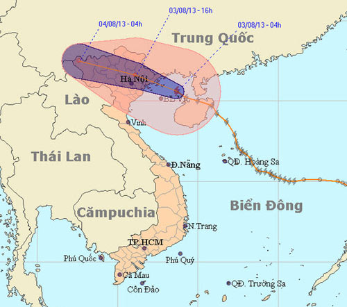 Bão số 5 đổ bộ, gây mưa lớn toàn miền Bắc - 1