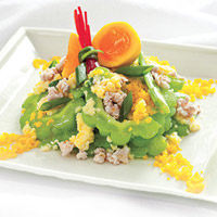 Ẩm thực - Khổ qua xào trứng thịt bằm