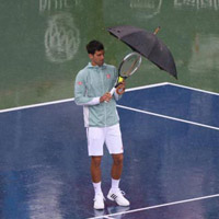 Thể thao - Djokovic “luyện công” dưới mưa
