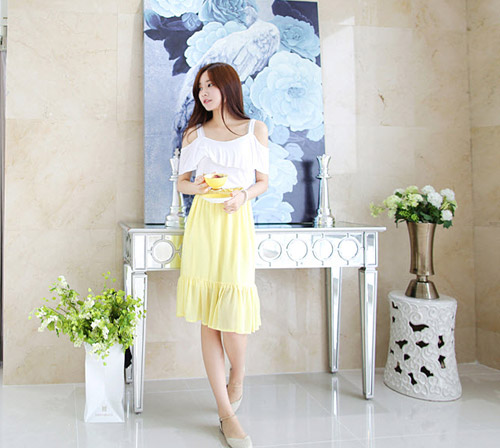 Áo cut-out khoe trọn bờ vai ngọt ngào - 1