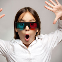 Trẻ xem phim 3D thường xuyên có hại mắt?