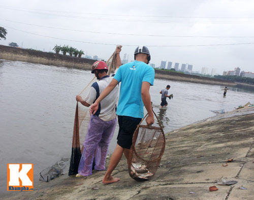 HN lụt: Mò biển số, bắt cá kiếm bộn tiền - 5