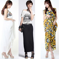 Thời trang công sở - Mặc đẹp với váy maxi mùa thu đến