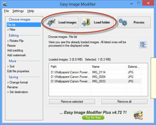 Easy Image Modifier: Xử lý ảnh đồng loạt - 1