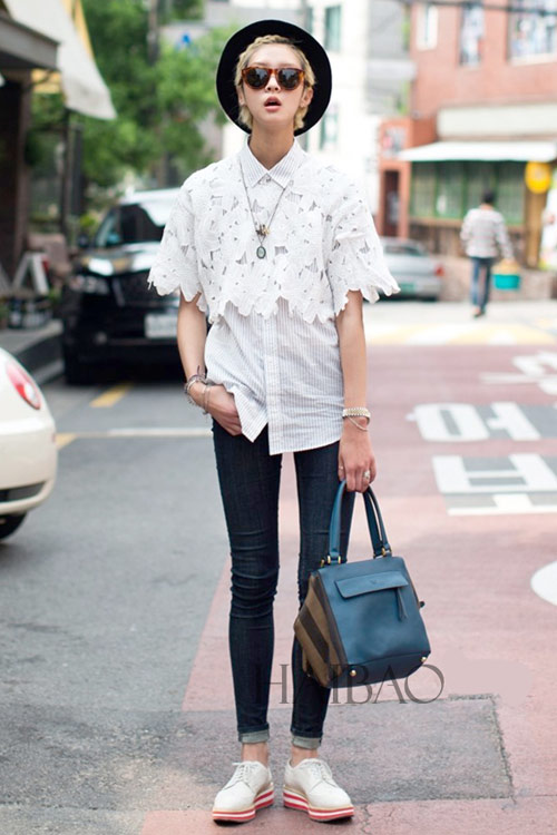 Chân dài quyến rũ trên đường phố Hàn - 4