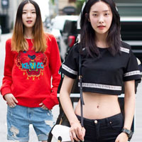 Xu hướng thời trang - Chân dài quyến rũ trên đường phố Hàn