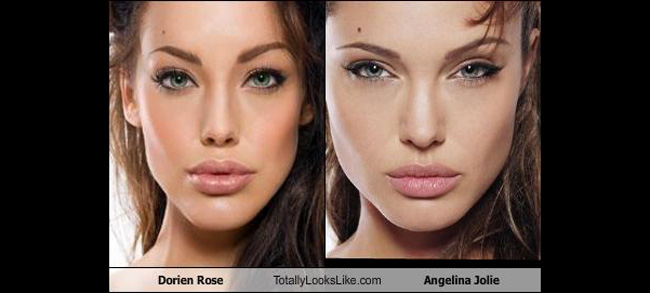 Dorien Rose được so sánh như một bản nóng bỏng của Angelina.