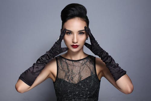 Ngọc Diễm gợi cảm với son mận chín - 3