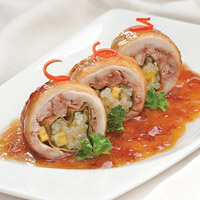 Ẩm thực - Gà cuộn xôi xoài theo phong cách mới