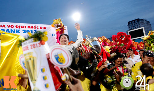 Hạnh phúc bình dị của cầu thủ Hà Nội.T&T - 2