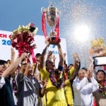 Bóng đá - HN T&amp;T &quot;vỡ òa&quot; cùng Cúp VĐ V-League 2013