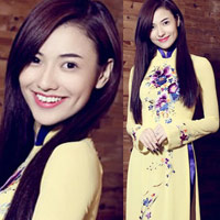 Xu hướng thời trang - Hồng Quế mặc áo dài Hoàng Hải tại Anh