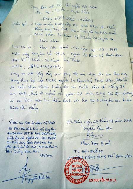 Hy hữu: Sinh viên đang học bị gọi nhập ngũ - 2