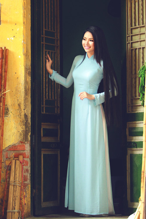 Ngắm suối tóc huyền của Hoa hậu dân tộc - 4