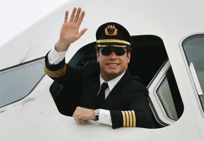 John Travolta và máy bay riêng

