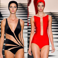 Bí quyết mặc đẹp - Đồ bơi cut-out cho nàng "màn hình phẳng"