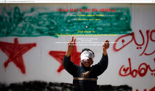 Người Brazil hack website của NASA để đòi hòa bình - 1