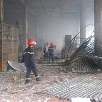 Tin tức trong ngày - Phía sau TT thương mại Hải Dương đã đổ sập