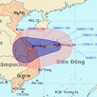 Tin tức trong ngày - Bão số 8 có thể gây mưa lớn ở miền Trung