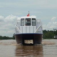 Tin tức trong ngày - Cận cảnh tàu cánh ngầm hai thân của Việt Nam
