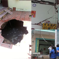 Tin tức trong ngày - Hố tử thần liên tiếp xé toạc nhà dân