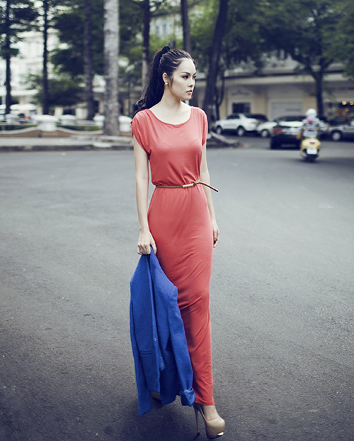 Cẩm Lynh dịu dàng dạo phố thu - 6