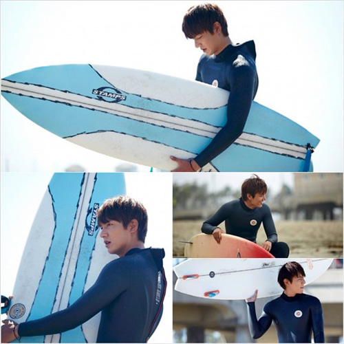 Lee Min Ho cực hot trên bãi biển - 1