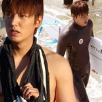 Hậu trường phim - Lee Min Ho cực hot trên bãi biển