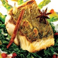 Ẩm thực - Cá chẽm xốt quế thơm ngon, béo ngọt