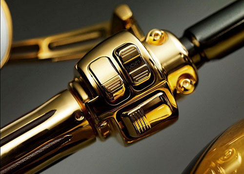 Hoa mắt ngắm mô tô mạ vàng 24 carat - 3