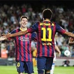 Bóng đá - Marc Bartra che mờ bóng Messi